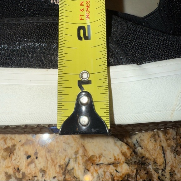 Keds Black Slip-On Sneakers Sequins Sparkly Glittery Canvas Comfy - Picture 6 of 7